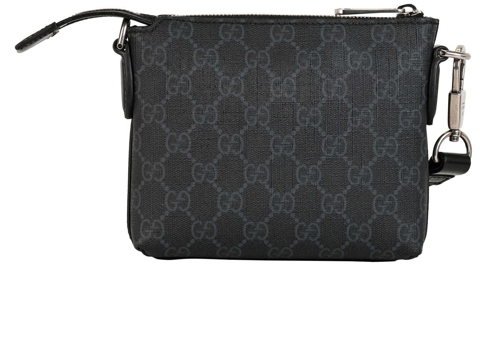 Interlocking G Messenger, &pound;595, Handbags, Black, Canvas, Back view